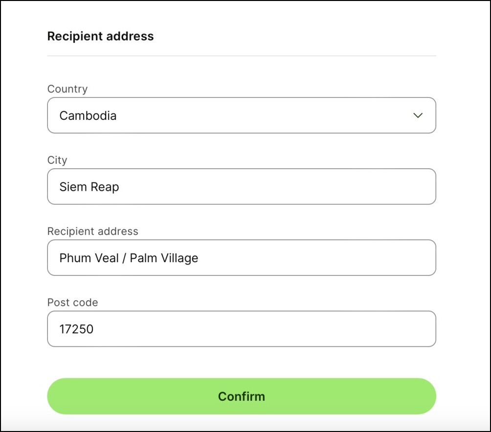 Cambodia Taxi Driver address